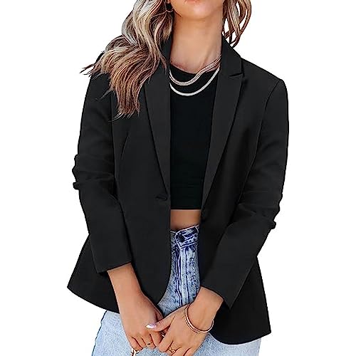 Blazers for Women Casual Long Sleeve Work Office Jacket Blazer Loose Lightweigth Summer Open Front Suit Jackets Outfit2