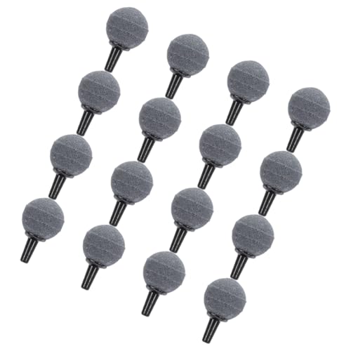 NOLITOY 16個 水槽酸素バブルストーン 水族館の石 水族館用品 池バブラー 池のエアレーターディフューザー 水槽の付属品 水族館の水耕栽培エアストーン 池用エアストーン 糸石 Grey