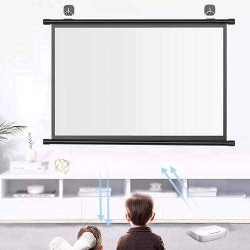 Pantalla de proyección manual 72 pulgadas 16:9 portátil miniatura 2