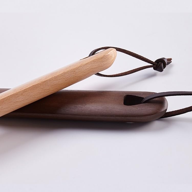 TEESONG Calzascarpe Calzascarpe in legno massello con manico lungo for uso domestico, anziani e donne incinte, calzascarpe lunghi e corti for l'ingresso Strumento Calzascarpe
