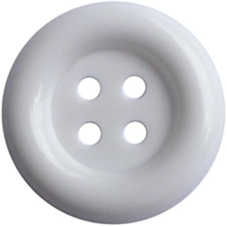 Large Size Arctic White Buttons Pack of 40