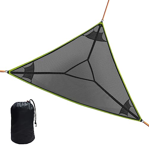 Triangle Hammock, Portable Camping Hammock Stable Hangings Anti-Rollover Sleeping Bed for Garden Camping Travel Backyard Outdoor
