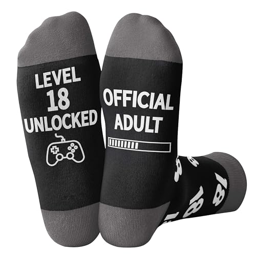 Belloxis 18th Birthday Gifts: Cool Socks for Boys Funny Breathable Cotton Socks for Son Grandson Nephew Brother Boyfriend Graduation Adulting Gift