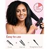 Terviiix Hair Straightening Brush Magenta - Rapid Heat Hair Straightener Brush 450F in 20S, Ionic Technology, 13 Settings, Dual Voltage, Anti-Scald, for Frizz Control & Daily Styling