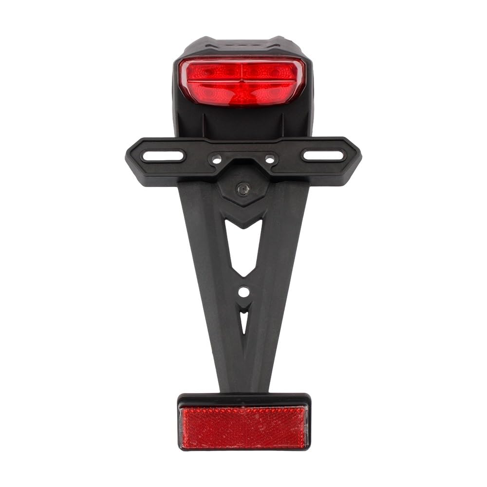 Soporte de matrícula para luz trasera con reflector resistente de motocross 7