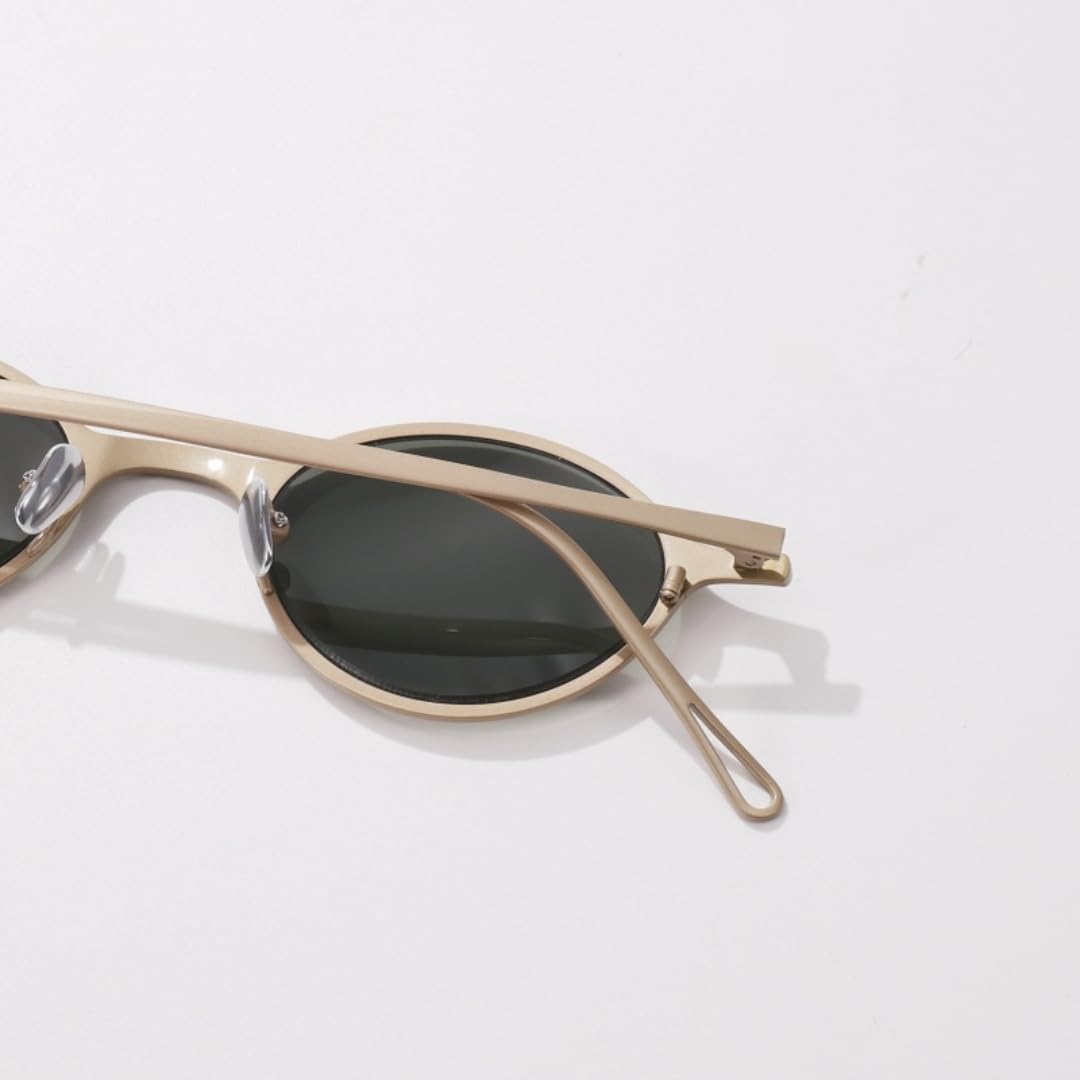 Lunettes de soleil ovales tendance pour hommes et femmes, en titane ultra-léger