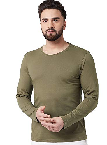 Image of ADRO Men's Cotton Solid Regular Fit T-Shirt