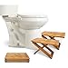 Squat N Go Bamboo X Toilet Stool | Fully Adjustable, Ultra Portable & Eco Friendly | Bonus Travel Bag Included