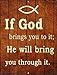 SMART BLONDE If God Brings You to It Novelty Mini Metal Parking Sign PM-1197