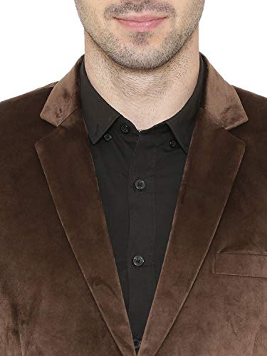 Image of WINTAGE Men's Velvet Two Buttoned Notch Lapel Party Coat Blazer-4 Colors