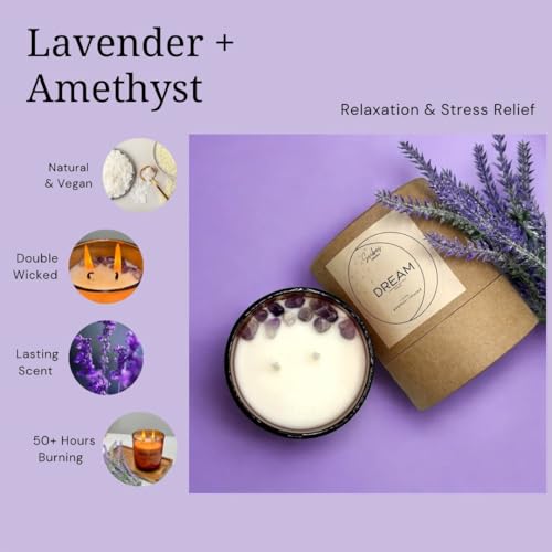 Svibes-Collection-Lavender-Scented-Candles-Amethyst-Infused-Crystal-Candle-Gift-for-Women-Aromatherapy-Candles-for-Better-Sleep-Stress-Relief-Anxiety-Lavender-Amethyst