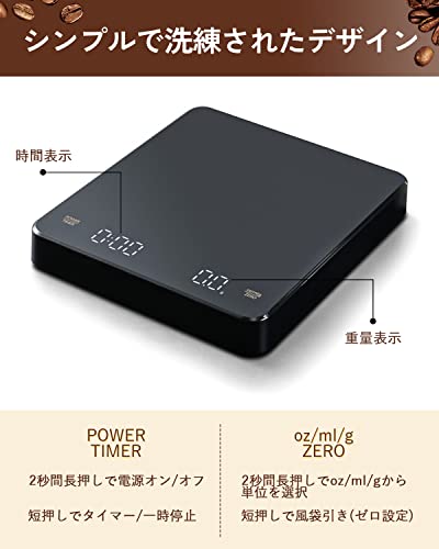 Pinotobo コーヒースケール デジタルはかり の商品画像 4