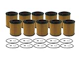 Set 10 Engine Motor Oil Filters For BMW E90 E91 E92 E93 F30 F31 F34 E60 E61 F07 F10 E70 E71 E83 E84