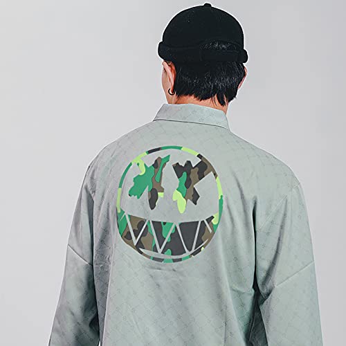 Image of Guangyintong Camouflage Green Heat Transfer Vinyl HTV Rolls, 12 inch x 8ft PU Iron on Vinyl for T-Shirts, Stretchy Thin Soft HTV for All Cutter Machines, Easy to Cut & Weed