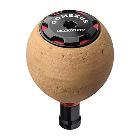 Gomexus Cork 38 mm knob fishing reel suitable for Shimano Vanford Stradic CI4+ FB Daiwa Fuego LT RX LT spinning reel, crank knob direct assembly, drilling installation for Daiwa Ninja Cover