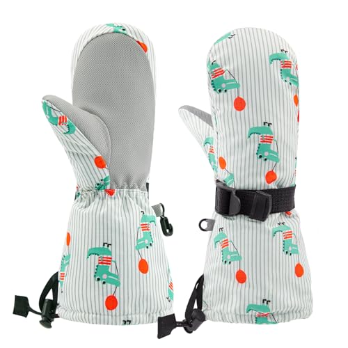 Image of BAVST Winter Kids Waterproof Gloves for Boys Girls Snow Ski Toddler Baby Mittens Outdoor for Infant Teens 1-5T
