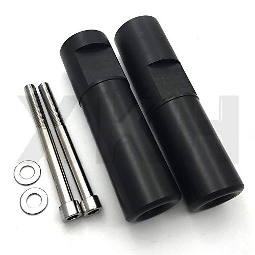 Protège-carter de moto noir sans découpe compatible Kawasaki ZX14 ZX14R de 2006 à 2008