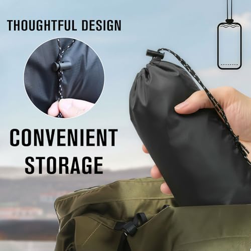 Veste imperméable unisexe compacte pour rester au sec et visible par temps sombre - 6