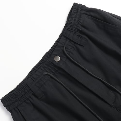 Men Cargo Work Joggers Lightweight Adjustable Waistband Multi Pockets Outdoor Hiking Training Casual Sports3