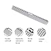 2 pcs Stainless Steel Hair Combs Anti Static Styling Comb Hairdressing Barbers Combs (Silver)