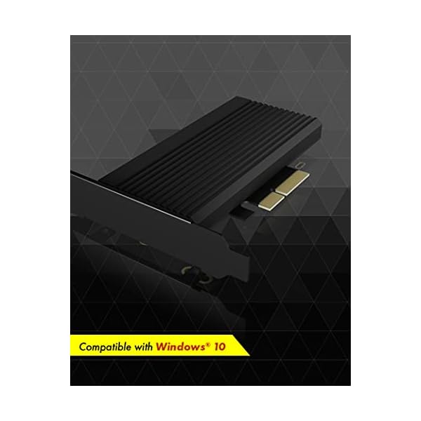 ICY BOX NVMe M.2 SSD zu PCIe 4.0 X4 mit Aluminiumkühlkörper Adapterkarte für Key-M mit USB C IB-PCI208-HS – Bild 7