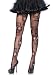 Leg Avenue Women's Hosiery, Black Sugar Skull, One Size