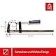 Perel 3935–25 Schraubzwinge, 250 mm x 50 mm Abmessungen