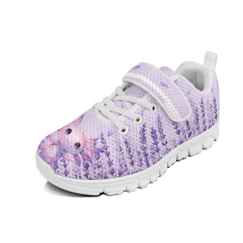 Girls' Athletic Tennis Shoes Cute Slip On Kids Sneakers Running Shoes