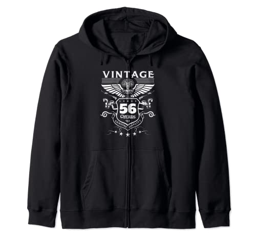 Camisetas de cumpleaños 56 para mujer de edición limitada vintage Sudadera con Capucha