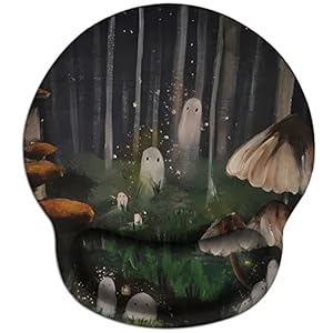 Mahrokh Waldgeister Ergonomisches Mauspad 9,9 x 9,1 Zoll