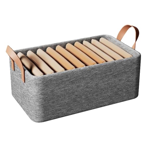Genérico Organizador de ropa de guardarropa | Caja de Almacenamiento Compartimento Multifuncional Plegable, camisetas, suéteres, ropa doblada, calzas, jeans, 2 asas para facilitar el movimiento