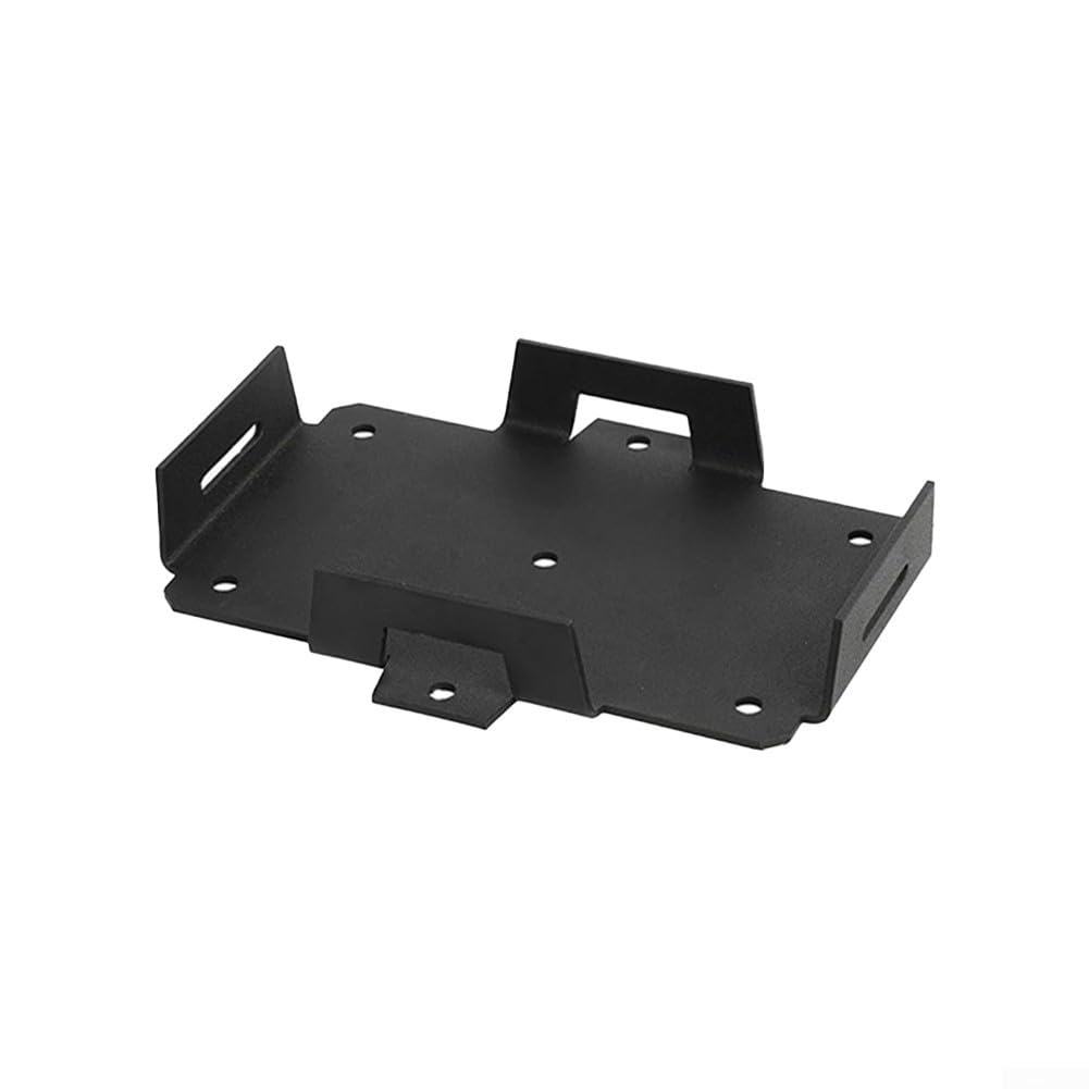Aluminium-Batterieablage mit verstellbarem Gurt für 12 V/6 V 7–15 Ah Batterien, kompatibel mit Booten, ATVs, Motorrädern und Generatoren, Schwarz