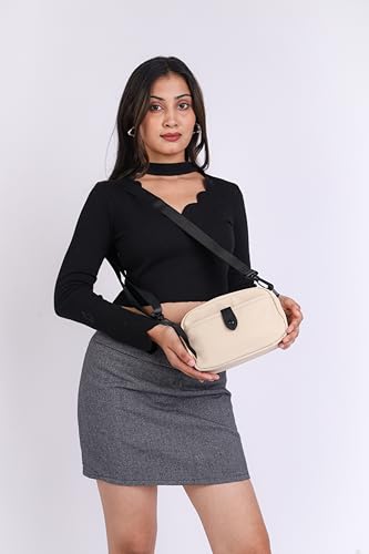 Image of TS WITH TECHSUN Quilted Small Crossbody Bag for Women, Waterproof PU Leather Sling Bag with Adjustable Strap, Lightweight Travel Shoulder, Purse for Phone, Wallet, Keys, Makeup