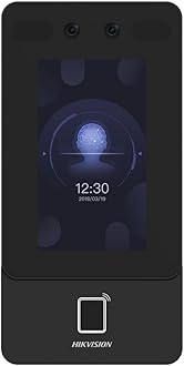 Ds-K1T342Mfwx Face Access Terminal With Face, Finger & Card Access With Wifi 330Mm*150Mm Black