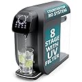 NU Aqua Countertop Reverse Osmosis System 8-Stage Water Filter with UV - Touch Display - Includes Sediment + Carbon, and RO Membrane Filters