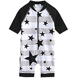 [Vaenait Baby] 0-24ヶ月 ベビー 水着 男の子 女の子 長袖 ワンピース水着 UVカット ラッシュガード 紫外線対策 70 80 90 100 動物 赤ちゃん 子供 幼児 水遊び 海 プール 夏 日焼け対策 スイムウェア Baby WithStar L