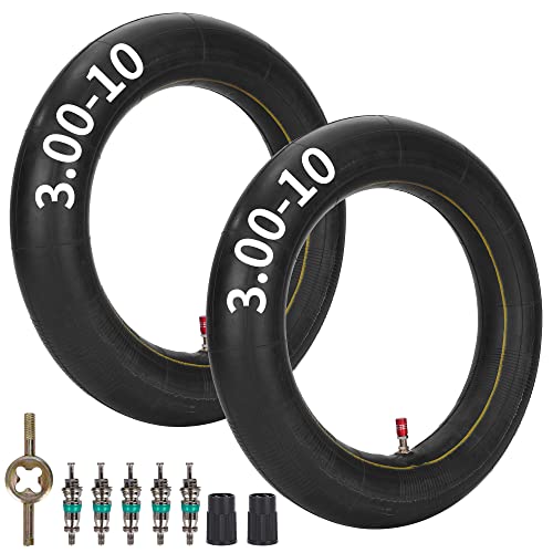 Image of RUTU 3.00 /3.5 /7.00 /8.00-10 and 3.00-12 Heavy Duty Replacement Inner Tube with Installation kit Fit for Dirt Pit Bike Scooter Moped ATV