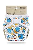 Petit Lulu XL Überhose (12-17 kg) für Stoffwindeln Klett (Flusspferde)
