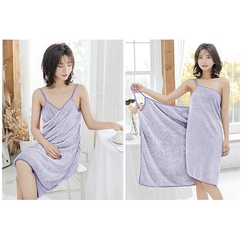 JIAHG Damen Saunakilt Frauen Badetuch Bademantel Duschtuch Spa Strand Schwimmen Weich Saugfähig Handtuch Saunahandtuch Saunatuch Saunarock Saunasarong
