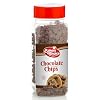 Chocolate Flavored Chocolate Chips Baking Ingredient, Topping and Decoration Candy for Ice Cream, Desserts and Baked Goods, Non Dairy, Kosher - 9 oz. - Bakers Choice