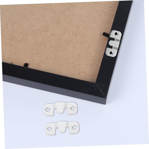 Image of Veemoon 20pcs Interlocking Flush Mount Bracket Hooks for Picture Hanging Heavy Duty Photo Frame Connectors Wall Mount Hardware for Home and Gallery Use