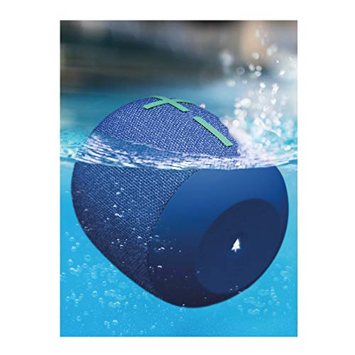 ULTIMATE EARS WONDERBOOM 2, Alto-falante Portátil Bluetooth Sem Fio, Som Grande 360, Impermeável/À Prova de Poeira IP67, Flutuável, Alcance de 30 metros – Azul Bermuda glide
