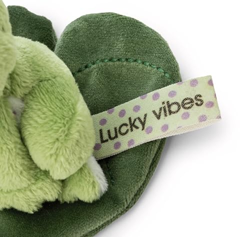 Kuscheltier Frosch Fridolin Frog auf Blatt 7cm - grün - Weiches NICI Plüschtier – niedliches Stofftier zum Kuscheln & Spielen – tolle Geschenkidee für Kinder & Erwachsene | 62281