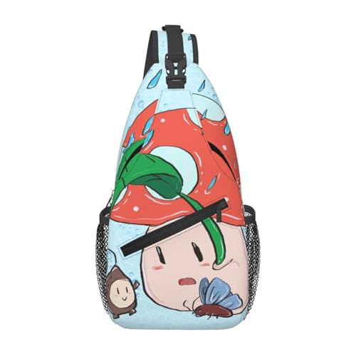 Mochila Unisex con Estampado de Girasol y Setas miniatura 1