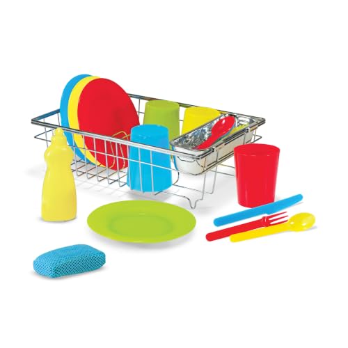Melissa & Doug Lets Play House Wash and Dry Dish Set, 4 Place Settings - image 9