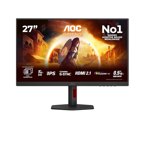 Image of AOC 4R Computer Monitor 68.6 Cm (27 inch) 3840 X 2160 Pixels Quad, W129163229 ((27) 3840 X 2160 Pixels Quad Hd Led Black, Red)