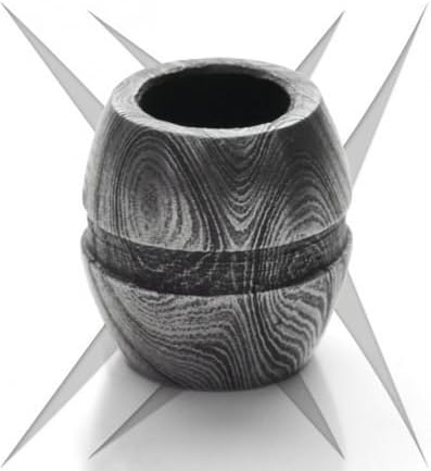 Grindworx Damascus Bisect Groove Bead