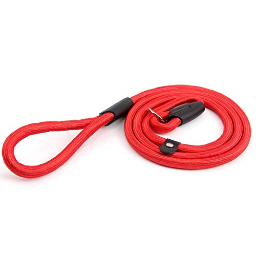 Livecitys Laisse de dressage réglable en nylon pour chien 0,6/0,8/1 cm Rouge S Cover