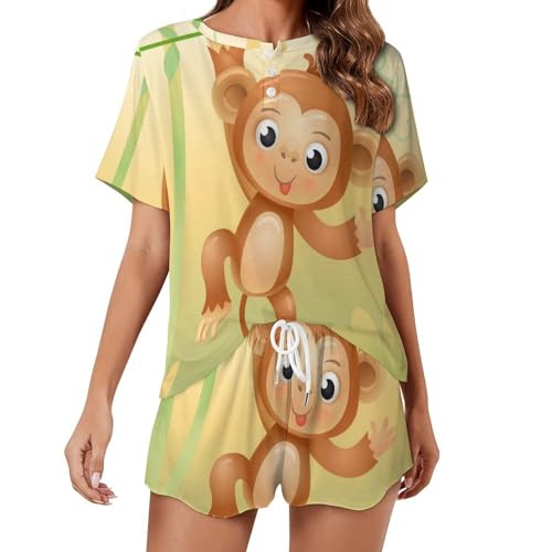 Pyjama singe brun femme : tenue décontractée pour vos soirées d'été