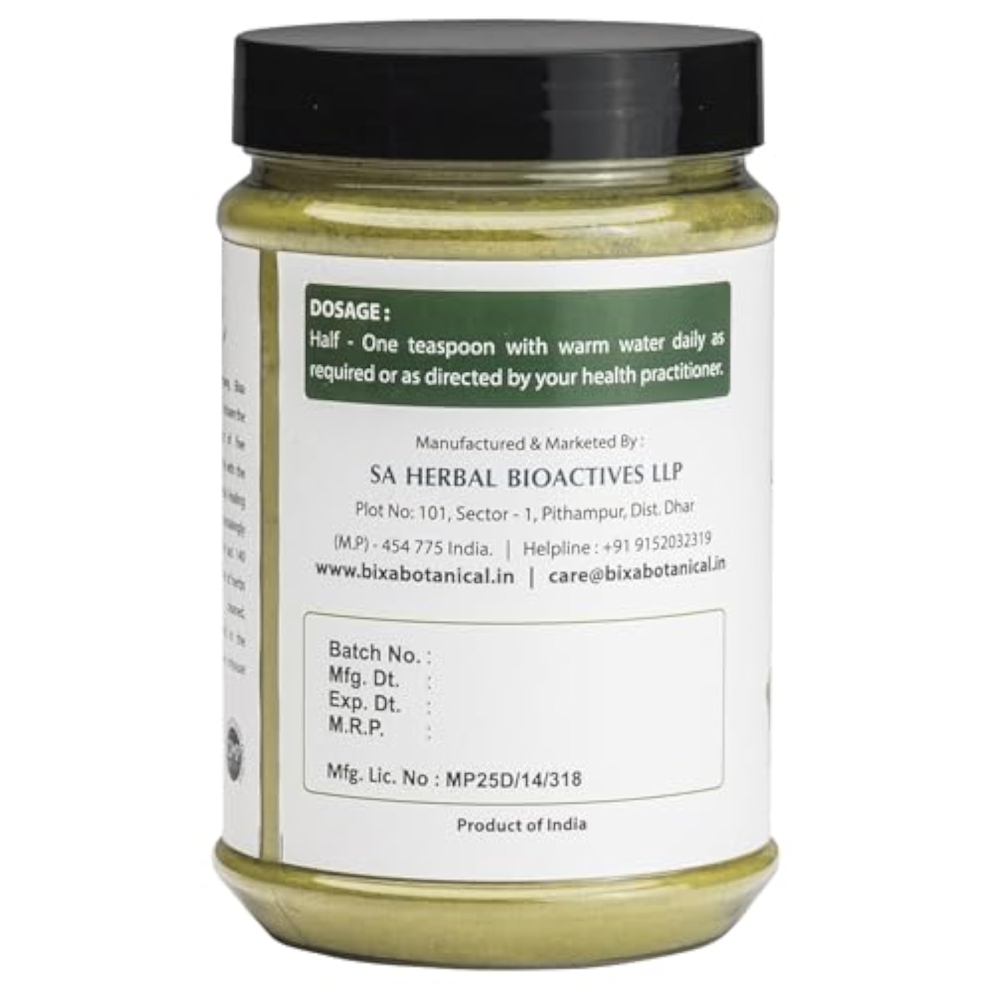 Bixa Botanical Stevia Leaf Powder, Natural Sugar Alternative